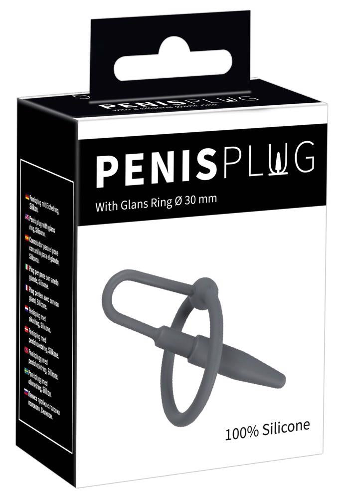 2-Penis Plug with Glans Ring-2