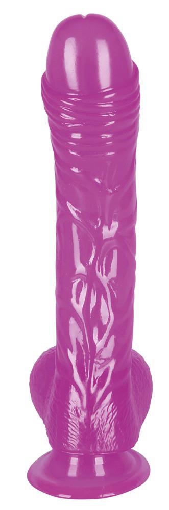 9-Przyjemne miękkie dildo z przyssawką penis 19cm-9