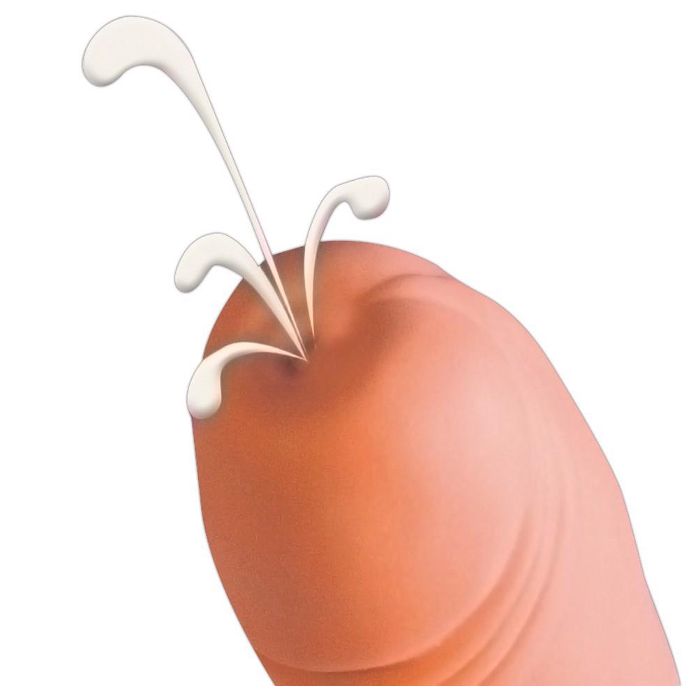 8-Penis z wytryskiem super realistyczne dildo 21cm-8