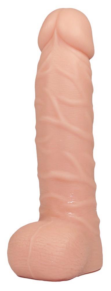 7-Silikonowy realistyczny gumowy penis z jądrami-7