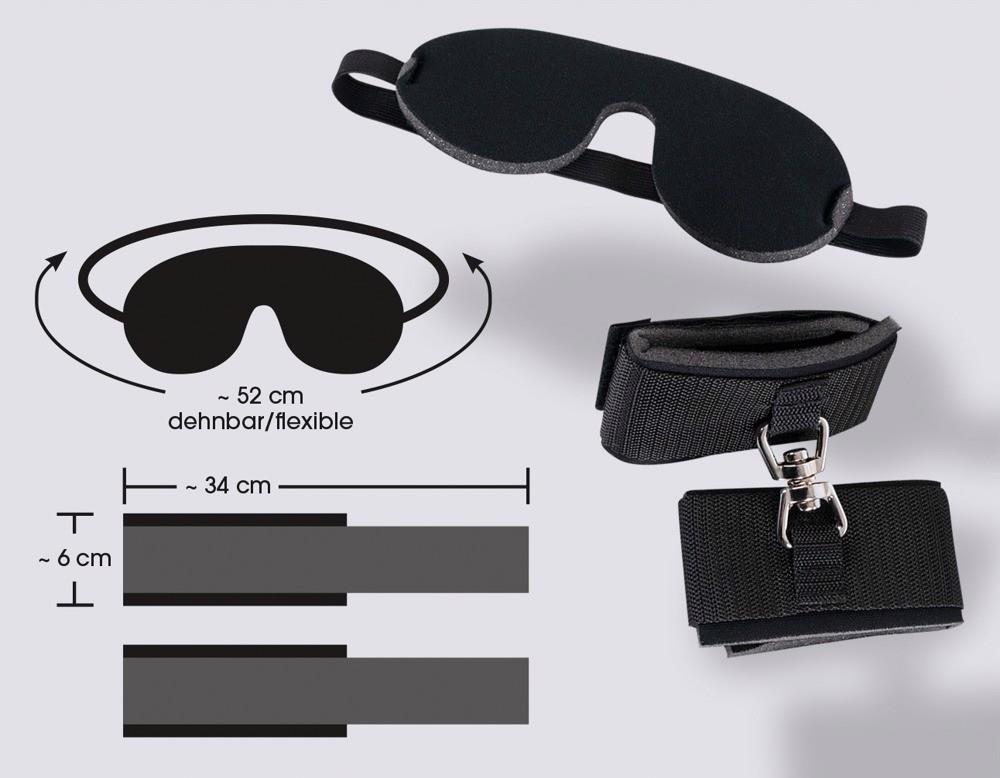 9-Mini zestaw bdsm bondage kajdanki i opaska na oczy-9