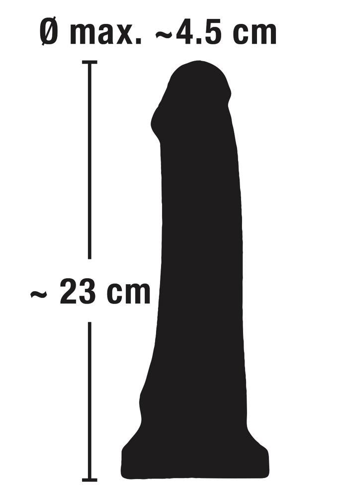 10-Dildo realistyczne czarne penis na przyssawce 23cm-10