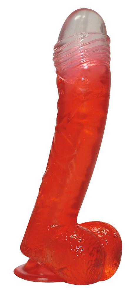 3-Żelowe dildo realistyczne z jądrami przyssawka 15c-3