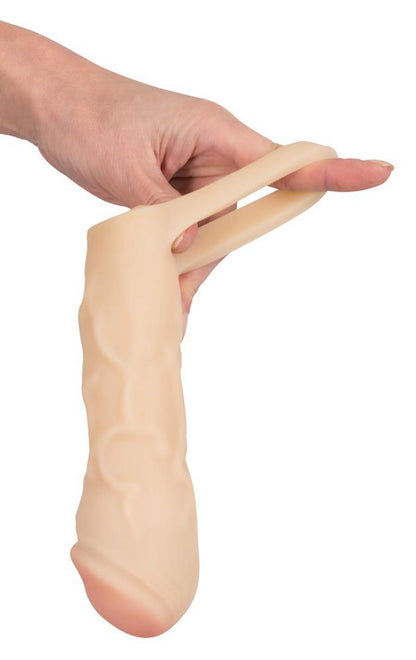 15-Nakładka na penisa z pierścieniem na jądra 17cm-15