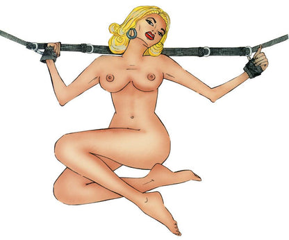 11-Kajdanki z pasem do wiązania krępowania bdsm sex-11