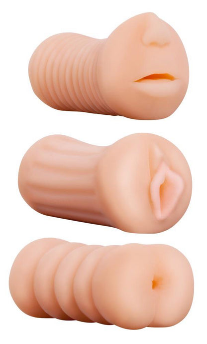 1-Masturbator x3 sex zestaw pochwa cipka anal usta-1