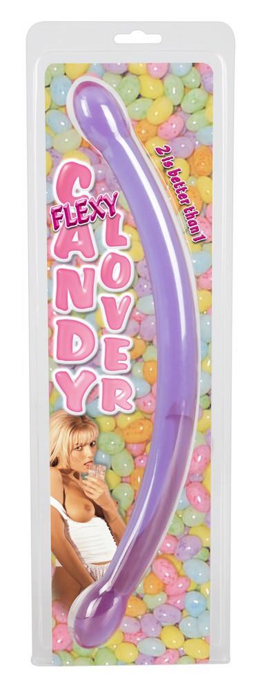 2-Silikonowe długie podwójne giętkie dildo 44 cm-2