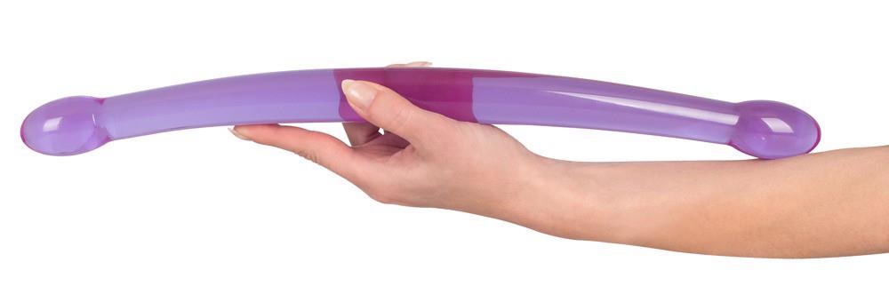 10-Silikonowe długie podwójne giętkie dildo 44 cm-10