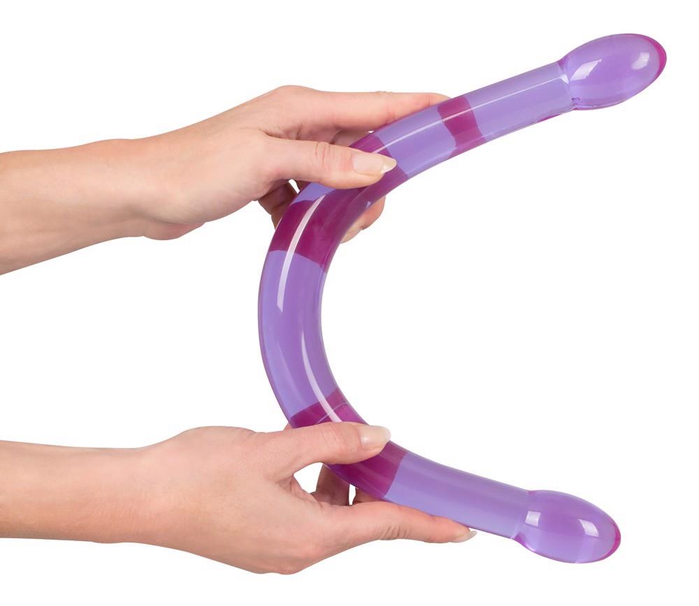 14-Silikonowe długie podwójne giętkie dildo 44 cm-14