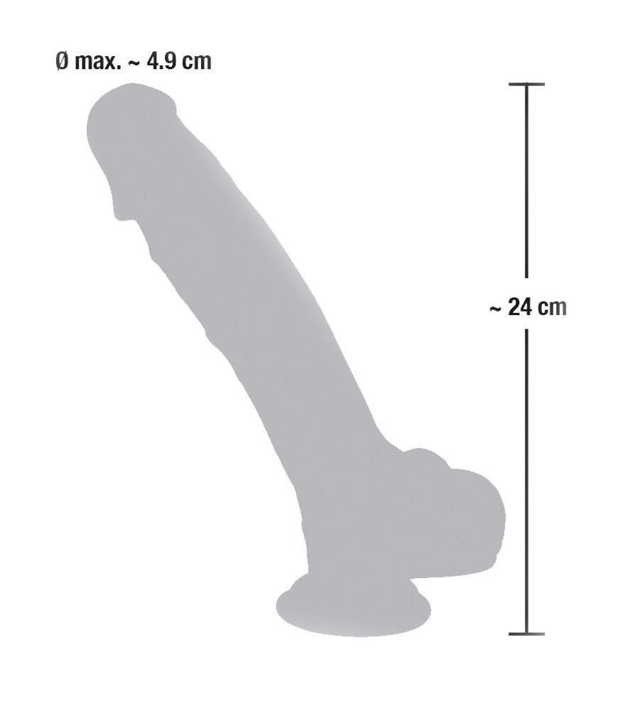 12-Realistyczny gruby duży penis dildo przyssawka 24c-12