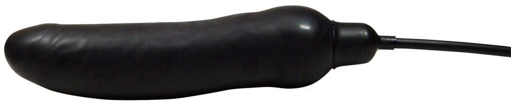 6-Nadmuchiwane czarne dildo penis z lateksu 25 cm-6
