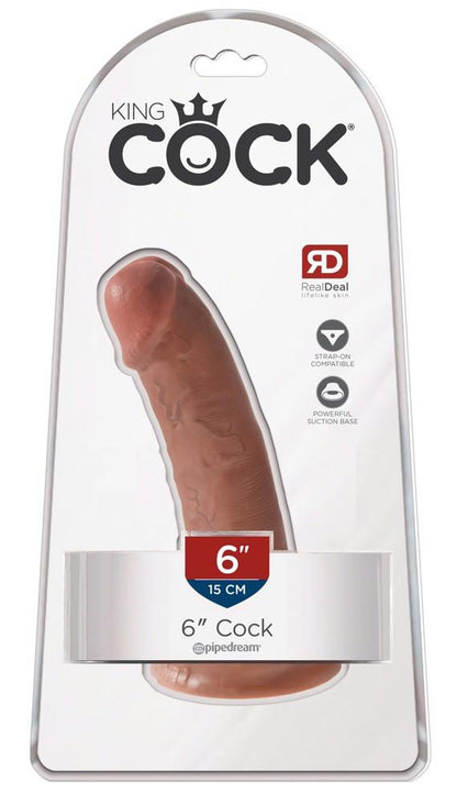 2-King Cock 6" Cock-Tan-2