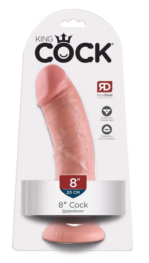 1-King Cock 8 inch Skin-coloured-1