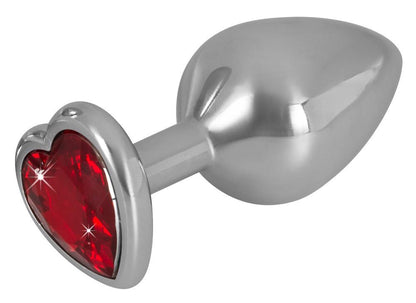 3-Ozdobny korek analny z sercem kryształek plug 8cm-3