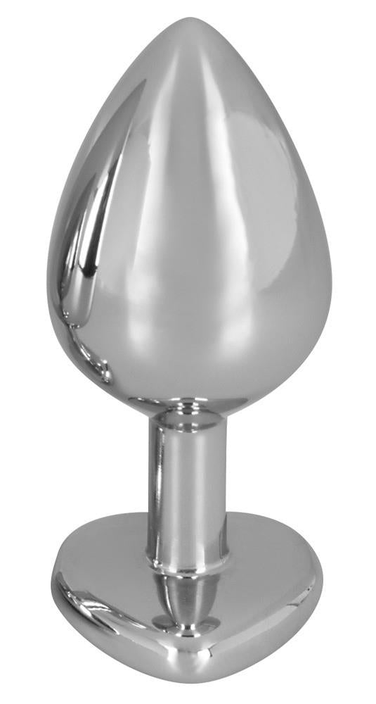 7-Ozdobny korek analny z sercem kryształek plug 8cm-7