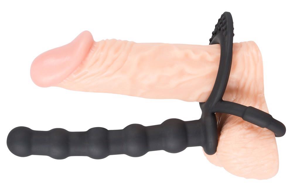 14-Podwójny pierścień penis jądra sex koraliki analne-14