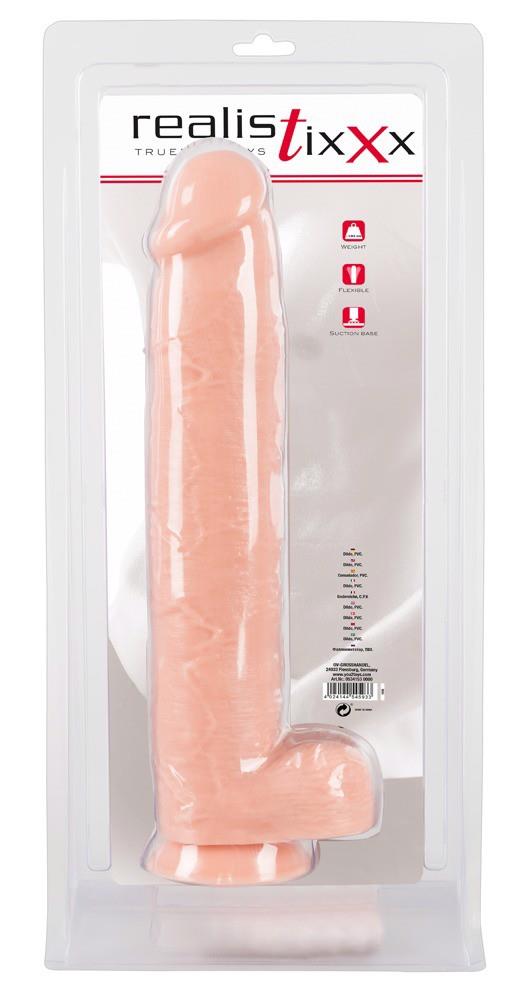 12-Miękkie duże dildo realistyczny wygląd żylasty-12