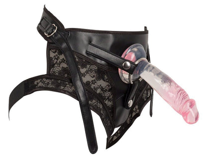 5-Strap-on na szelkach w zestawie dwa gumowe dildo-5