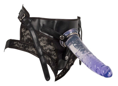 7-Strap-on na szelkach w zestawie dwa gumowe dildo-7