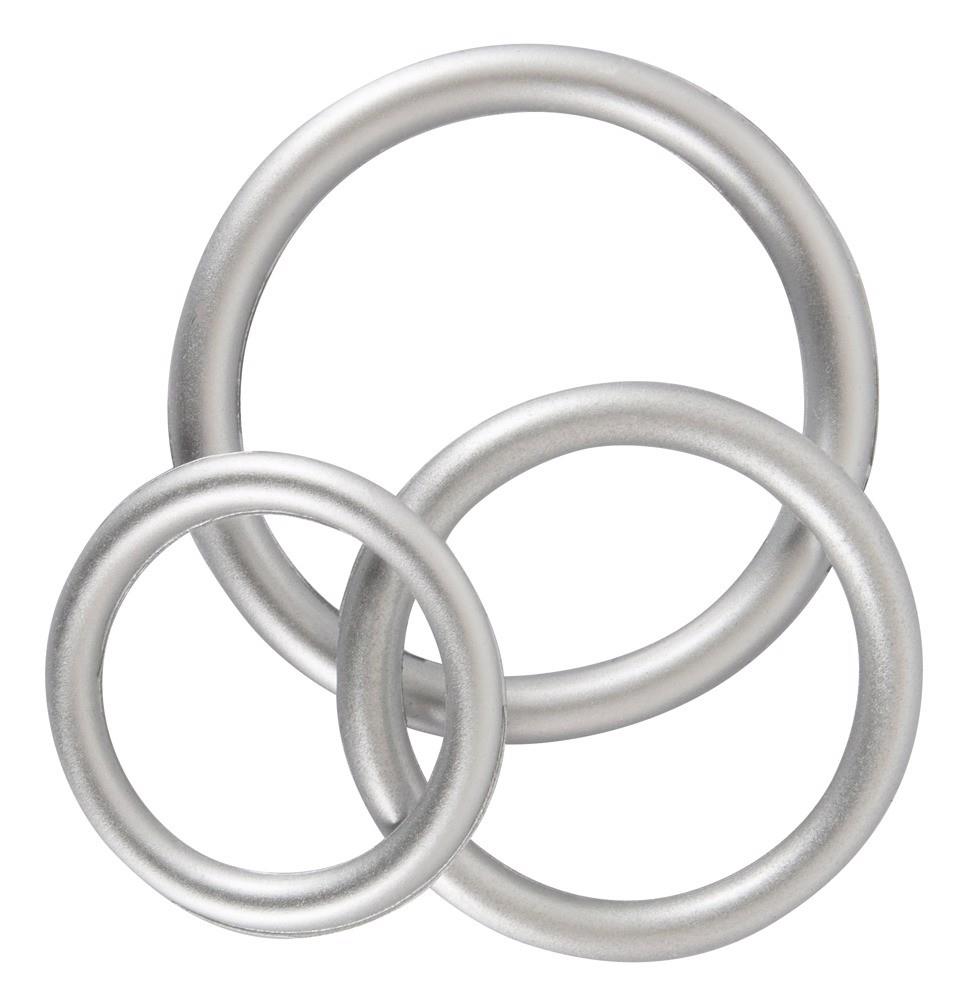 10-Metallic Silicone Cock ring se-10