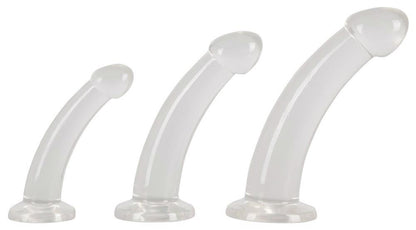 3-Zestaw trzech dildo gładkich giętkich silikonowych-3