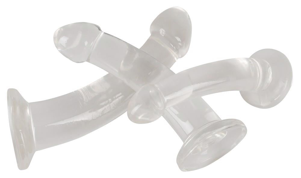 5-Zestaw trzech dildo gładkich giętkich silikonowych-5