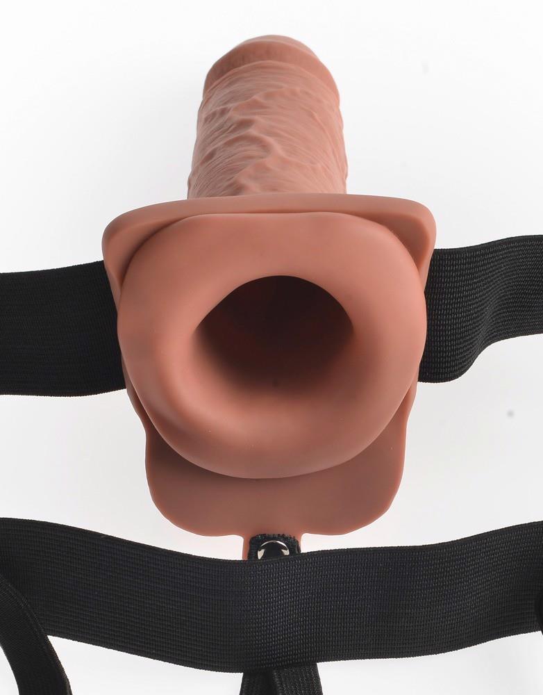 10-FFS 7 Hollow Strap-On Dark Rem-10