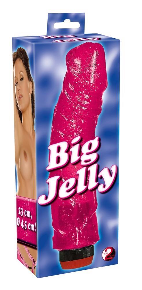 2-5503530000 Big Jelly Vibr.pink-Duży Żelowy Wibrator-2
