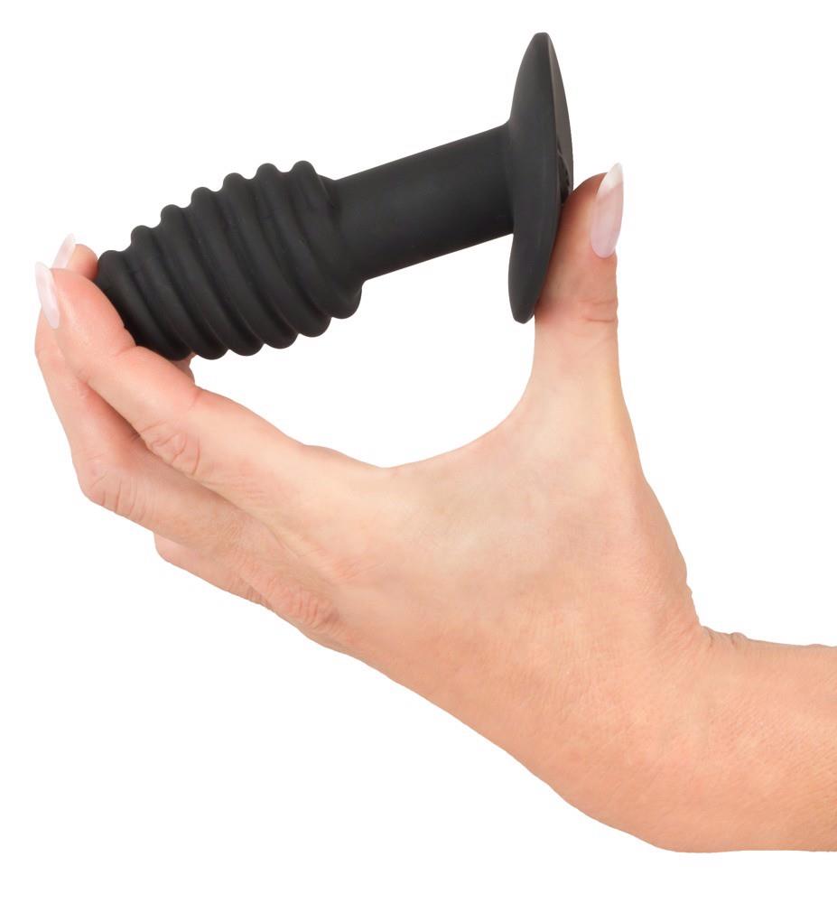 8-Black Velvets Twist butt plug-8