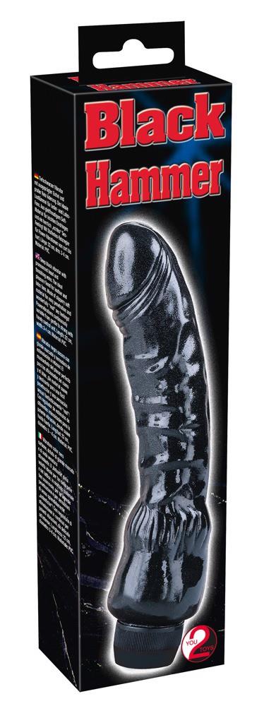 2-Zgrabny wibrator z wygiętą główką jak penis 22cm-2