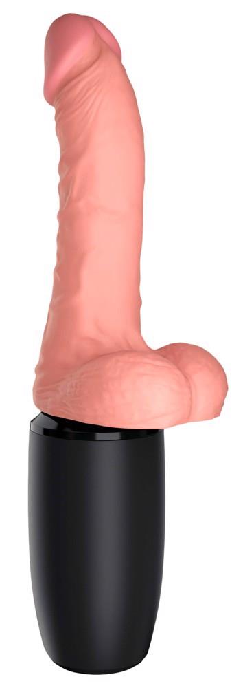 3-Wibrator Grzejący KCP 6.5 Thrusting Cock with Ba-3