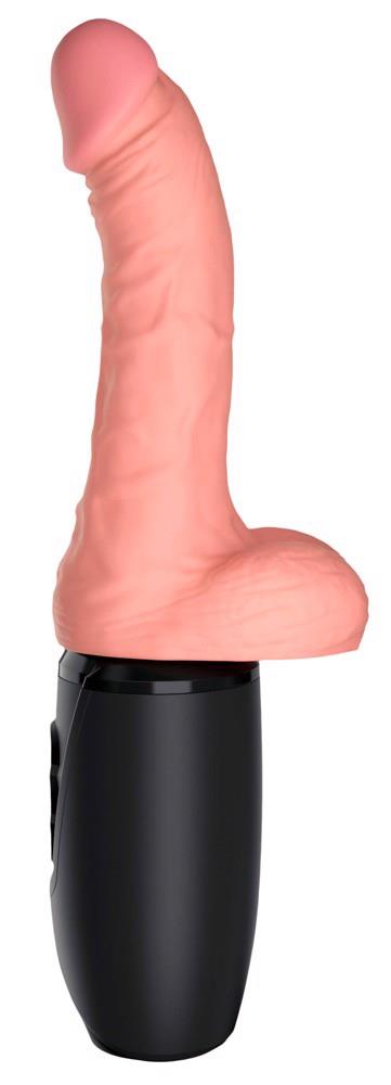 9-Wibrator Grzejący KCP 6.5 Thrusting Cock with Ba-9
