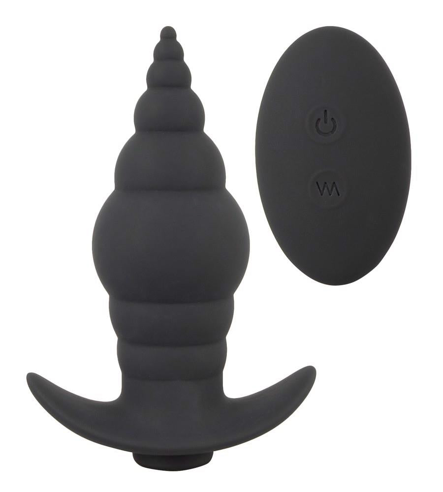 3-Korek analny wibrujący stożek zatyczka pilot 9cm-3