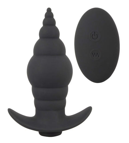 3-Korek analny wibrujący stożek zatyczka pilot 9cm-3
