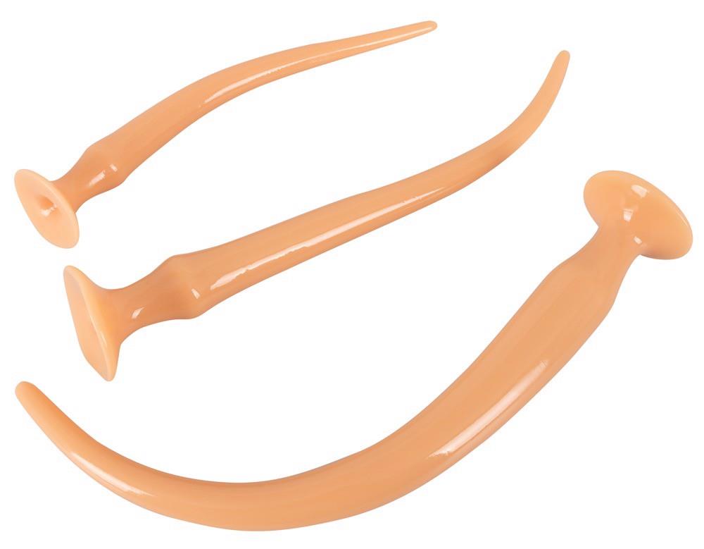 3-Zestaw 3 korki analne z przyssawką długie 30-49cm-3