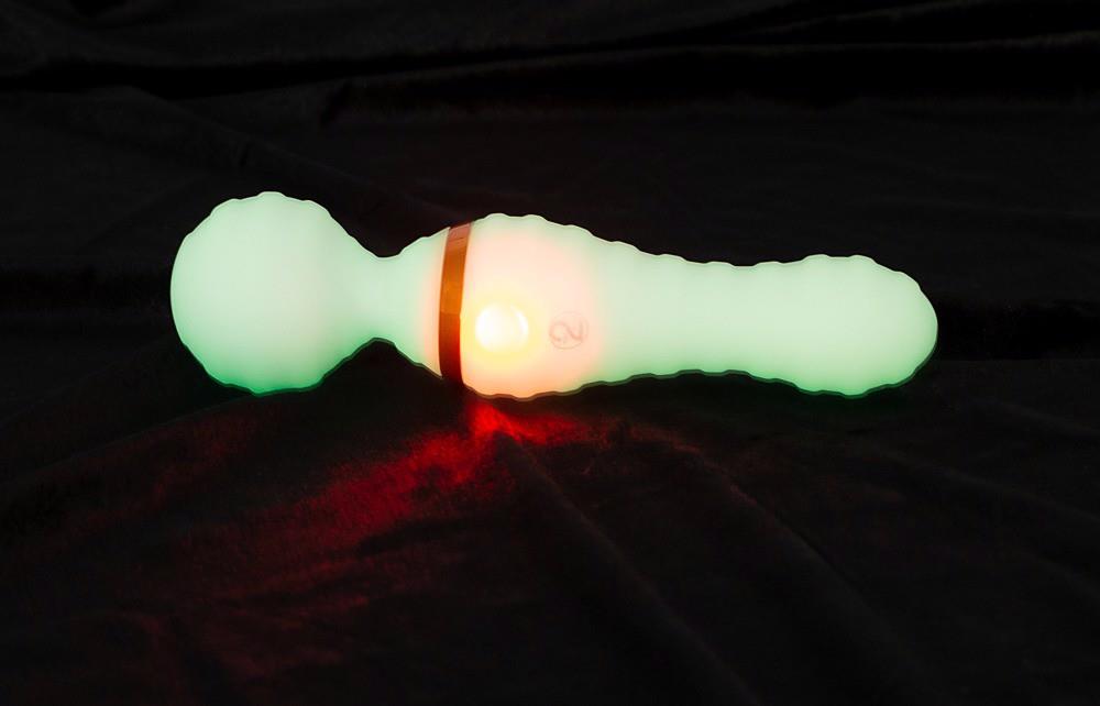 11-Podwójny masażer różdżka wibrator 19 cm 9 trybów-11