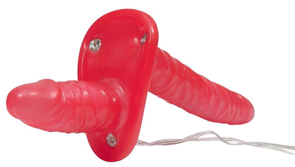 5-Uprząż paski strapon dla kobiet 2 penisy wibracje-5