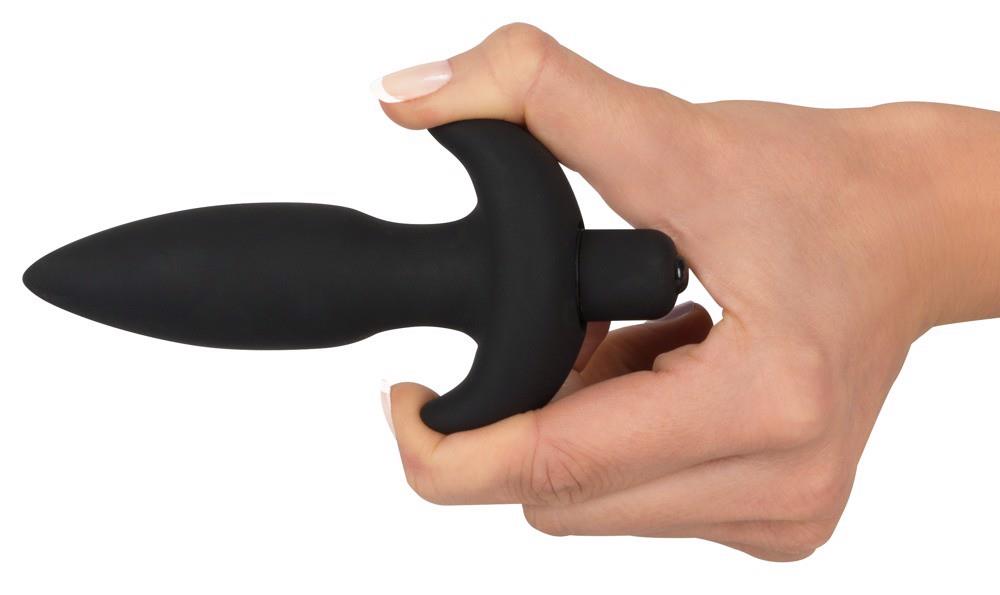 6-Wibrująca zatyczka analna korek plug do pupy 13cm-6