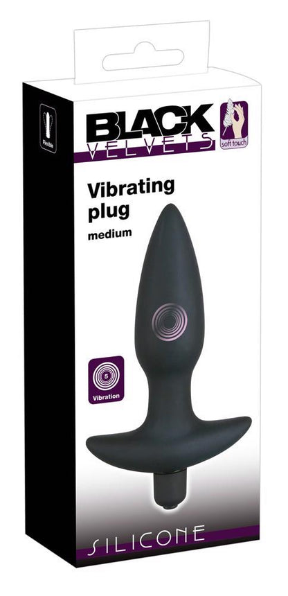 1-Wibrująca zatyczka analna korek plug do pupy 15cm-1