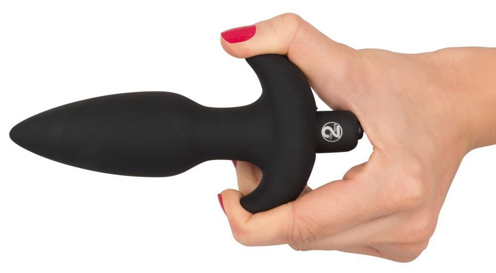 7-Wibrująca zatyczka analna korek plug do pupy 15cm-7