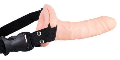 6-Wibrator jak penis na paskach uprząż dildo 17cm-6