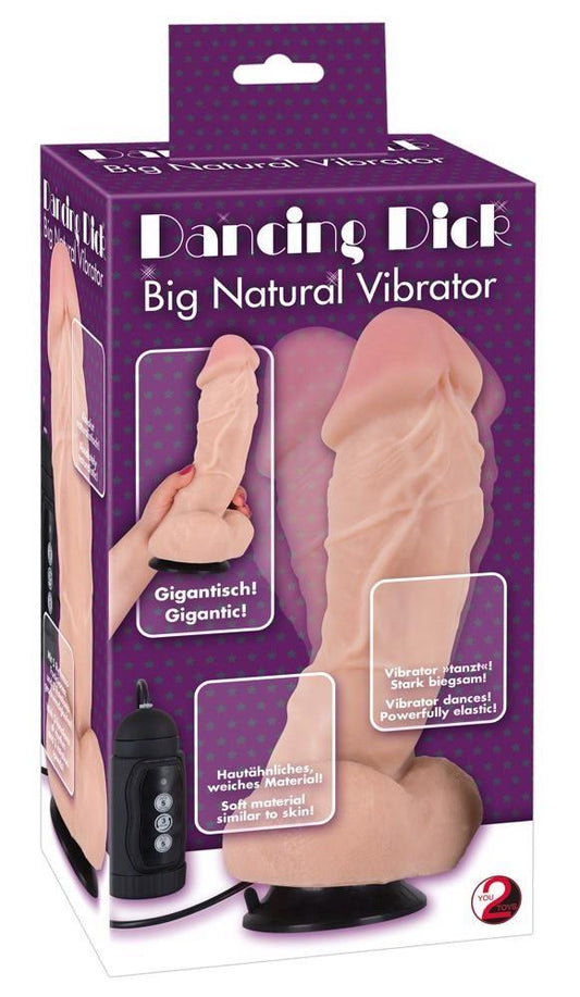 1-Dildo z obrotami na przyssawce duży mocny 22cm-1