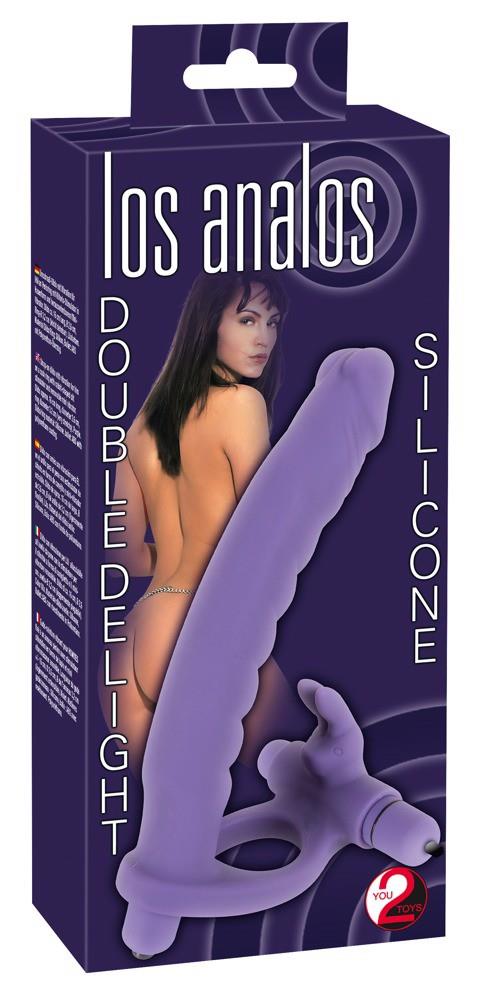 1-Sztuczny penis dildo podwójna penetracja masażer-1