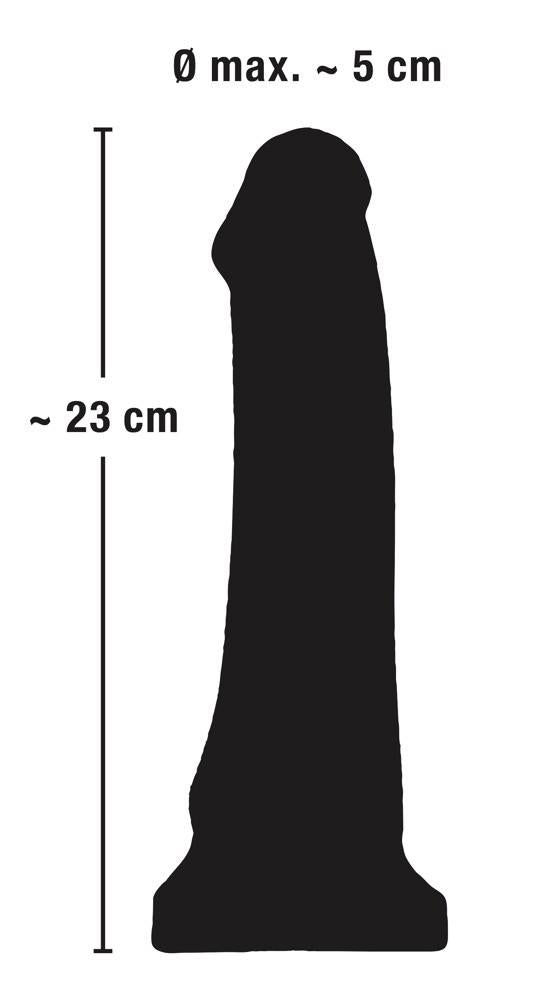 14-Realistyczny sterczący penis członek dildo 23cm-14
