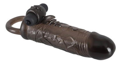 4-Nakładka na penisa przedłuża 2cm wibracje 10trybów-4