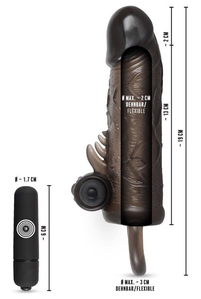 11-Nakładka na penisa przedłuża 2cm wibracje 10trybów-11