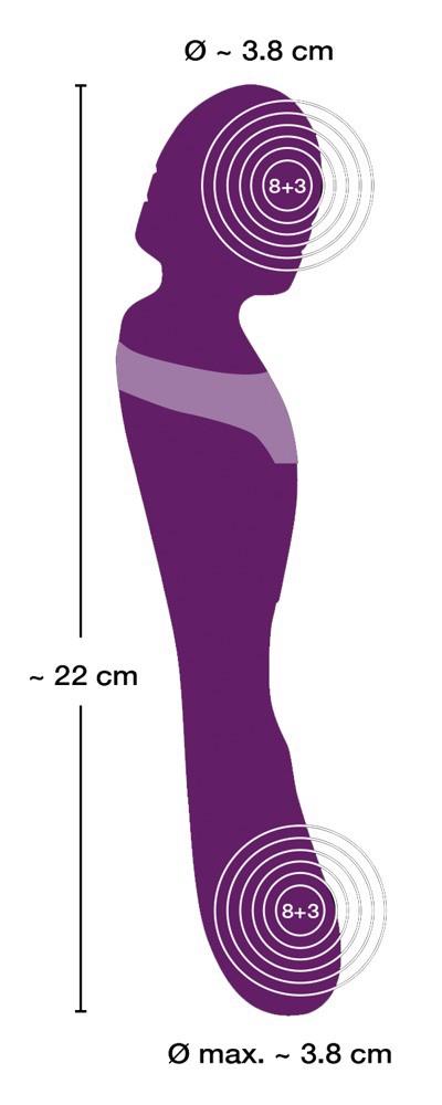 15-Wibrator i masażer łechtaczki 2 końce 21cm 8trybów-15