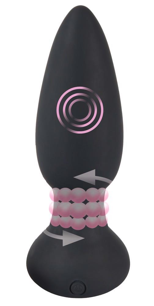 6-Korek analny rotujący zatyczka pilot 14cm 7trybów-6