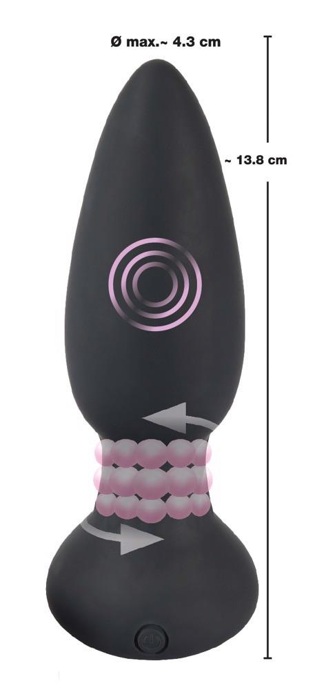 12-Korek analny rotujący zatyczka pilot 14cm 7trybów-12