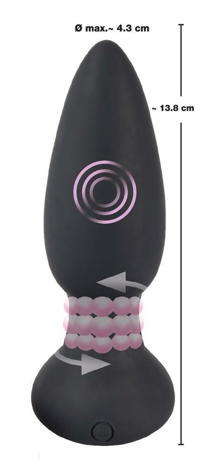12-Korek analny rotujący zatyczka pilot 14cm 7trybów-12